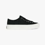 Givenchy Unisex Sneakers City in 4G Embroidered Canvas-Black