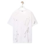 Loewe Men Objects T-shirt in Cotton-White