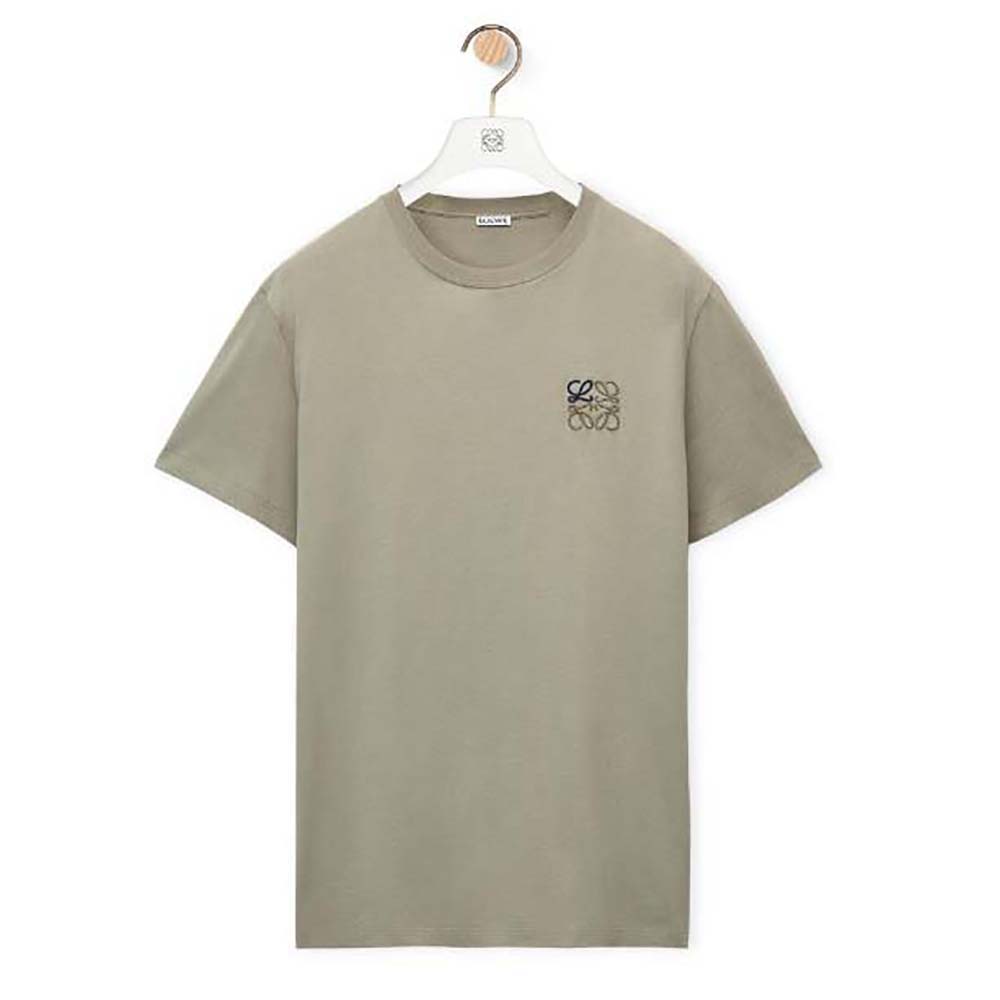 Loewe Men Anagram T-shirt in Cotton-Beige