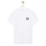 Loewe Women Anagram T-shirt in Cotton-White
