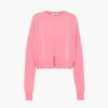 Miu Miu Women Cashmere Crew-Neck Sweater-Pink