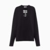 Miu Miu Women Cotton T-shirt with Embroidered Logo