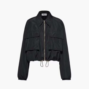 Miu Miu Women Technical Silk Blouson Jacket