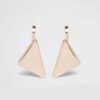 Prada Women Eternal Gold Medium Drop Earrings in Yellow Gold