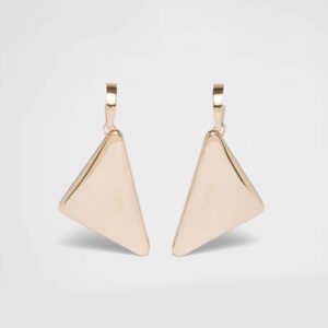 Prada Women Eternal Gold Medium Drop Earrings in Yellow Gold