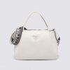 Prada Women Large Leather Handbag-White 11 Prada Women Large Leather Handbag-White