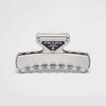 Prada Women Metal Hair Clip with Sophisticated and Versatile Allure