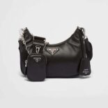 Prada Women Padded Nappa-Leather Prada Re-Edition 2005 Shoulder Bag-Black