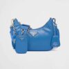 Prada Women Padded Nappa-Leather Prada Re-Edition 2005 Shoulder Bag-Blue