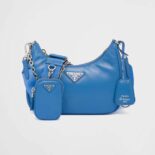 Prada Women Padded Nappa-Leather Prada Re-Edition 2005 Shoulder Bag-Blue