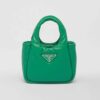 Prada Women Small Padded Prada Soft Nappa-Leather Bag-Green
