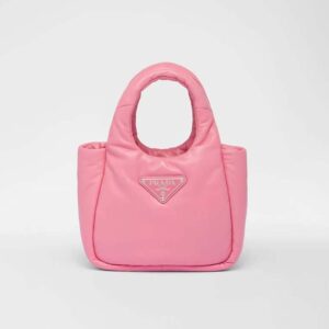 Prada Women Small Padded Prada Soft Nappa-Leather Bag-Pink