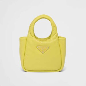 Prada Women Small Padded Prada Soft Nappa-Leather Bag-Yellow