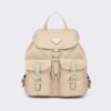 Prada Women Small Re-Nylon Backpack-Beige