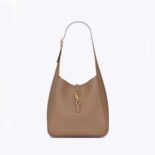 Saint Laurent YSL Women Le 5 à 7 Soft Small in Smooth Leather-Brown