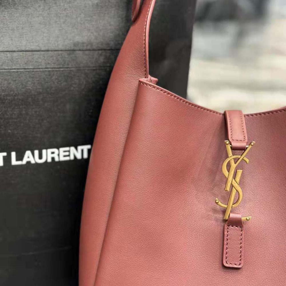 Saint Laurent YSL Women Le 5 à 7 Soft Small in Smooth Leather-Maroon 7 Saint Laurent YSL Women Le 5 à 7 Soft Small in Smooth Leather-Maroon - Image 7