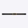 Saint Laurent YSL Women New Cassandre Buckle Belt in Smooth Leather 12 Saint Laurent YSL Women New Cassandre Buckle Belt in Smooth Leather