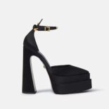 Versace Women Aevitas Pointy Platform Pumps in 16cm Heel Height