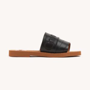 Chloe Women Woody Flat Mule-Black