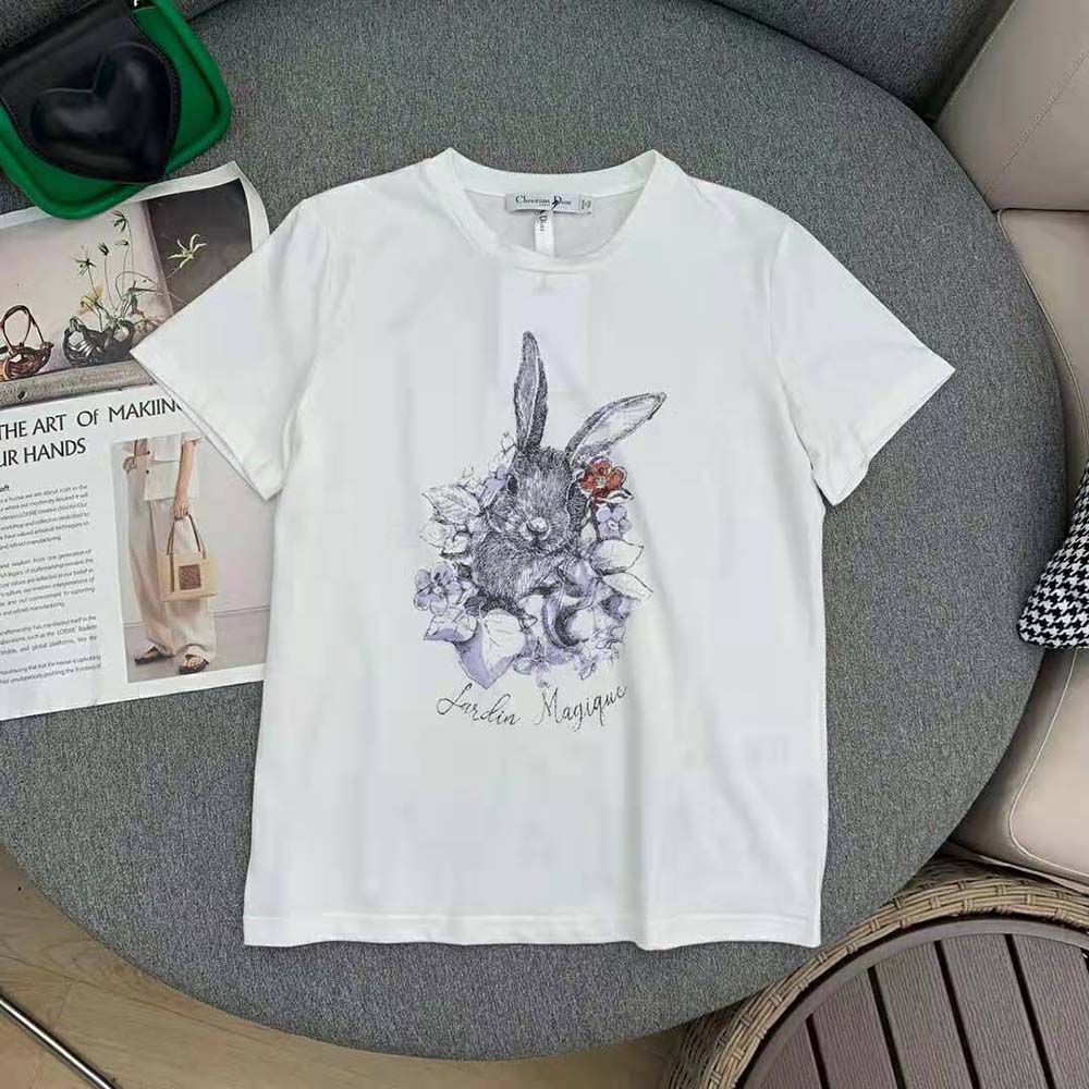 日本公式の通販 Dior Jardin Magique Tシャツ ホワイト - レディース