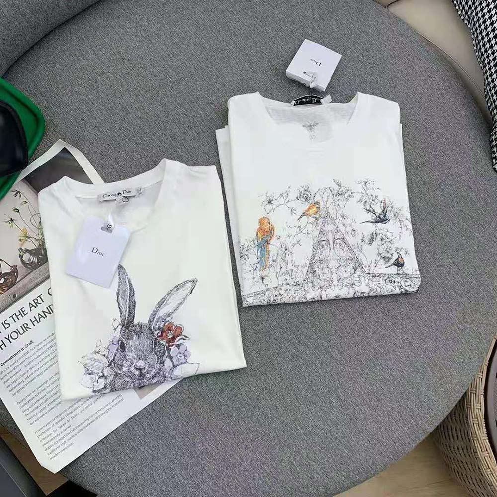 日本公式の通販 Dior Jardin Magique Tシャツ ホワイト - レディース