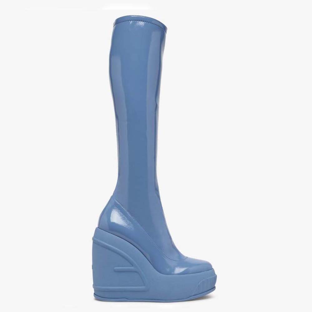 fendi-women-fashion-show-blue-patent-leather-boots