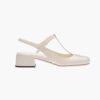 Miu Miu Women Patent Leather Slingback Pumps-White