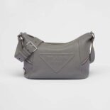 Prada Men Leather Bag with Shoulder Strap-Gray