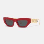 Versace Women 90s Vintage Logo Cat-Eye Sunglasses-Red