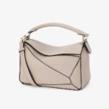 Loewe Women Puzzle Small Bag in Classic Calf Leather-Beige