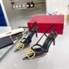 Valentino Women Vlogo Signature Slingback Pump in Transparent Polymer Material 80mm-Black