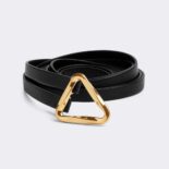 Bottega Veneta Women Grasp Belt Leather Double Strap-Black