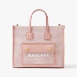 Burberry Women Mini Freya Tote-Pink