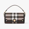 Burberry Women Top Handle Note Bag with Logo-engraved Studs