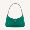 Bvlgari Women Serpenti Baia Small Shoulder Bag in Calf Leather-Green