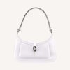 Bvlgari Women Serpenti Baia Small Shoulder Bag in Calf Leather-White