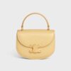 Celine Women Mini Besace Triomphe in Shiny Calfskin-Yellow