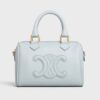 Celine Women Small Boston Cuir Triomphe in Smooth Calfskin-Blue