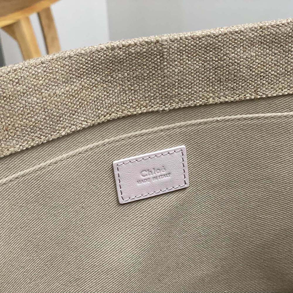 Chloe Women Medium Woody Tote Bag-Pink 9 Chloe Women Medium Woody Tote Bag-Pink - Image 9