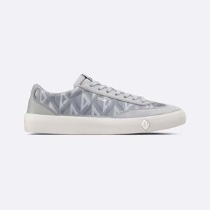 Dior Men B101 Sneaker Dior Gray CD Diamond Canvas Smooth Calfskin and Nubuck