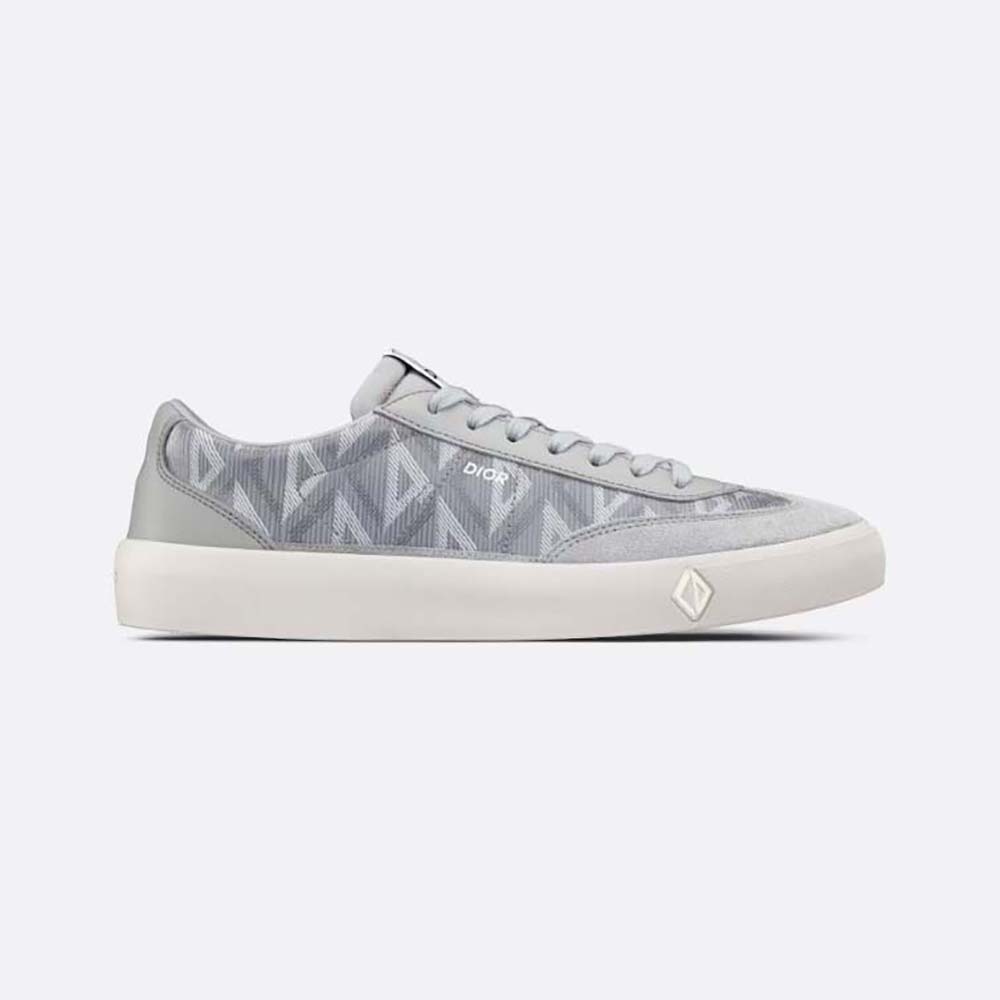 Dior Men B101 Sneaker Dior Gray CD Diamond Canvas Smooth Calfskin and Nubuck 1 Dior Men B101 Sneaker Dior Gray CD Diamond Canvas Smooth Calfskin and Nubuck