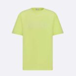 Dior Men Relaxed-Fit T-shirt Yellow Cotton Jersey
