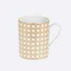 Dior Unisex Mug Gold-Tone Cannage Montaigne