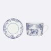 Dior Unisex Teacup Saucer Blue Toile De Jouy