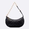 Dior Women CD Lounge Bag Black Supple Macrocannage Lambskin