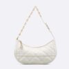 Dior Women CD Lounge Bag Latte Supple Macrocannage Lambskin