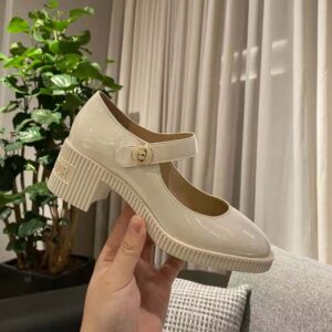 Dior Women D-Doll Pump White Shiny Calfskin