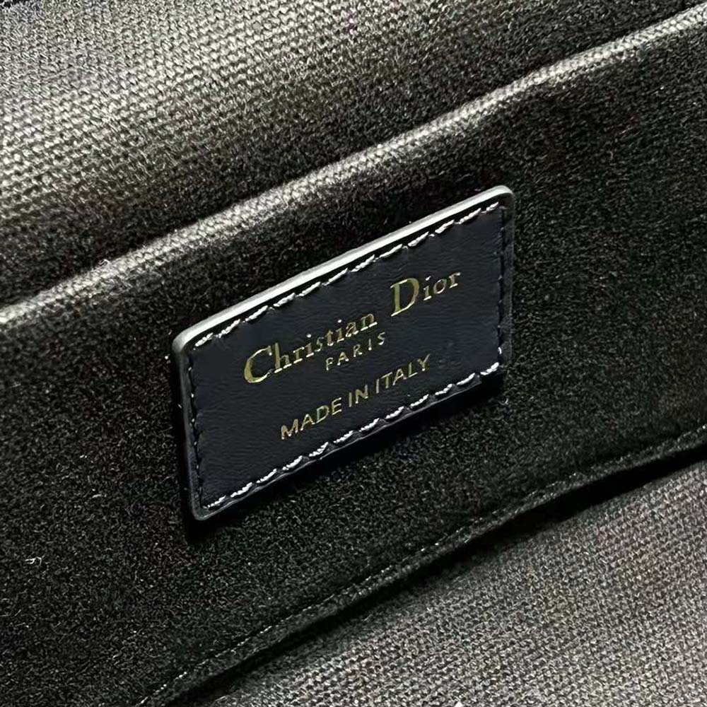Medium CD Signature Vanity Case Blue Dior Oblique Jacquard
