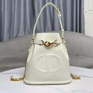 Medium C'est Dior Bag Black CD-Embossed Calfskin