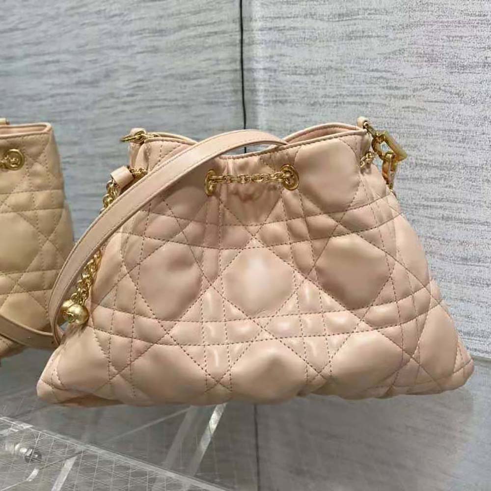 Dior Women Medium Dior Ammi Bag Sand Pink Supple Macrocannage Lambskin 4 Dior Women Medium Dior Ammi Bag Sand Pink Supple Macrocannage Lambskin - Image 4